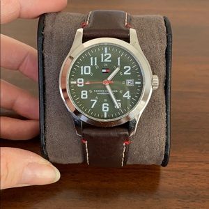 Tommy Hilfiger Watch with Brown Leather Strap